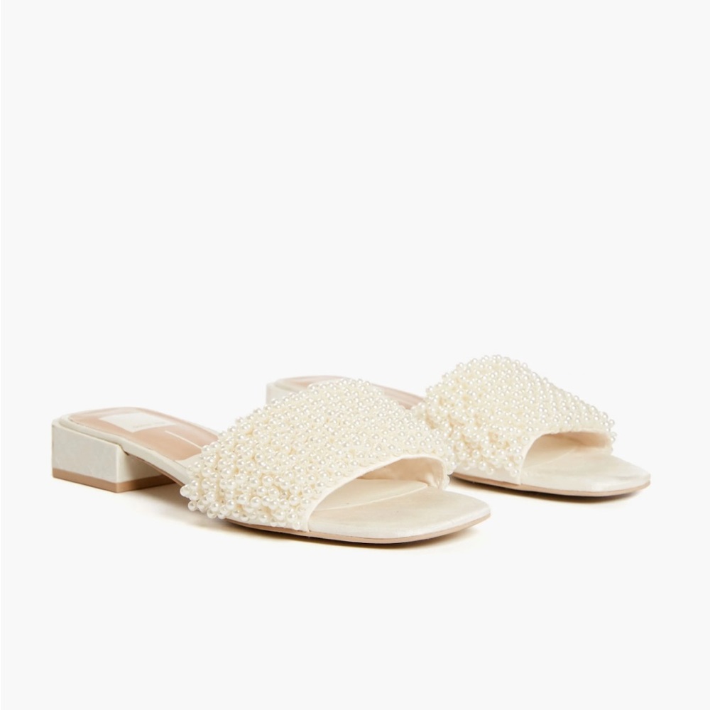 Dolce Vita Vanilla Halie Pearls Sandals 7.5